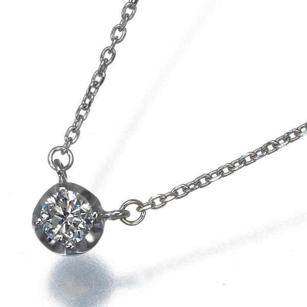 4℃ ネックレス ダイヤ ダイヤモンド 0.166ct 一粒 K18WG BLJ/GENJ 大幅値下げ品_4