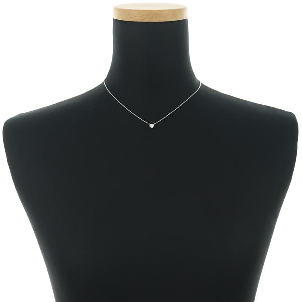 4℃ ネックレス ダイヤ ダイヤモンド 0.166ct 一粒 K18WG BLJ/GENJ 大幅値下げ品_3
