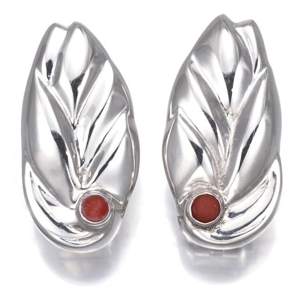 Georg Jensen（ジョージ ジェンセン） イヤリング カーネリアン