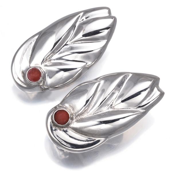 Georg Jensen（ジョージ ジェンセン） イヤリング カーネリアン