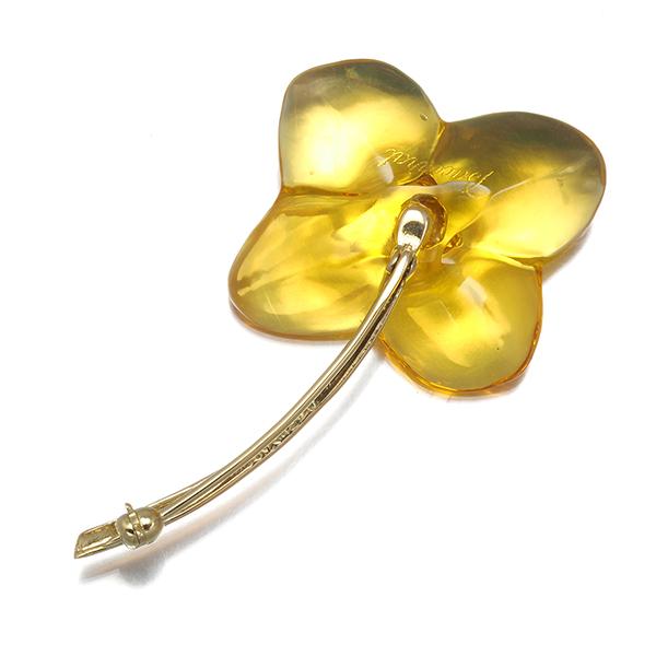 バカラ（Baccarat） ブローチ クリスタルガラス オルテンシア