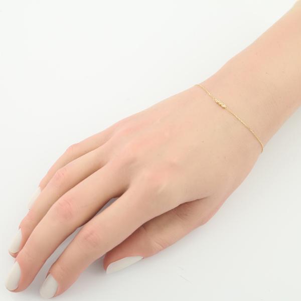 agete（アガット） ブレスレット ダイヤ ダイヤモンド 3P ミルグレイン