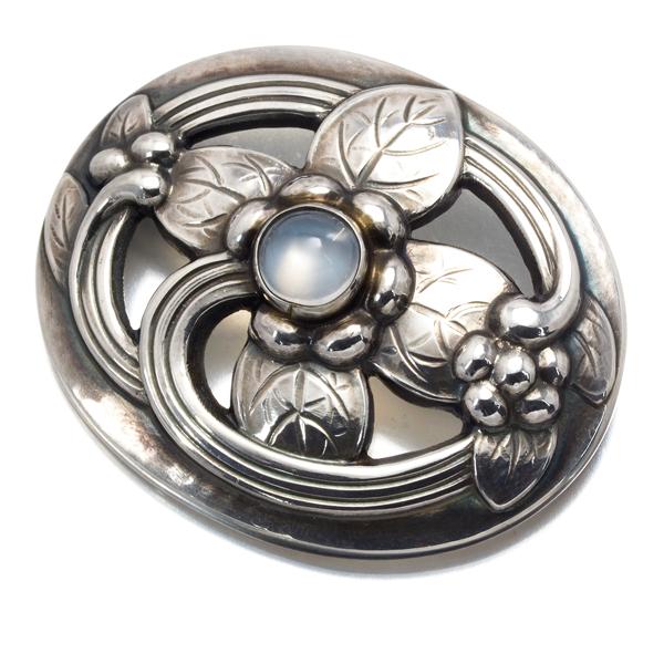Georg Jensen（ジョージ ジェンセン） ブローチ ムーンストーン 138
