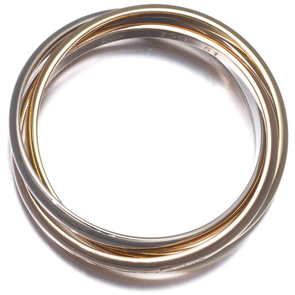 Cartier（カルティエ） トリニティリング スリーカラー XS 51号 K18YG