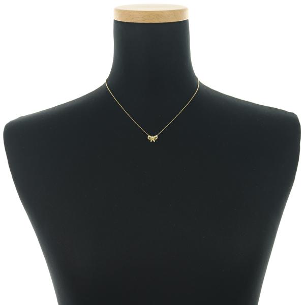 agete（アガット） ネックレス ダイヤ ダイヤモンド 0.08ct リボン