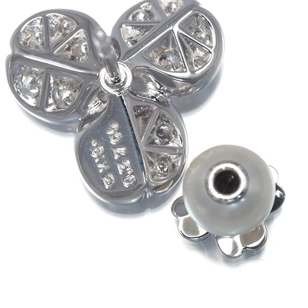 MIKIMOTO（ミキモト） ピアス ダイヤ ダイヤモンド 0.74ct パール 真珠