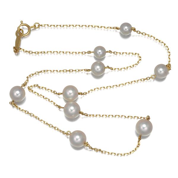 MIKIMOTO　パール　ネックレス　未使用　ミキモト MIKIMOTO（ミキモト） ネックレス パール 真珠 4.8-6.2mm ステーション