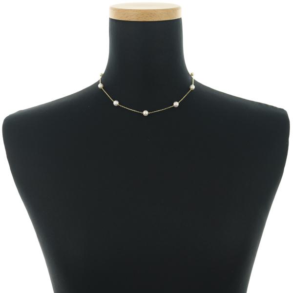 MIKIMOTO（ミキモト） ネックレス パール 真珠 4.8-6.2mm ステーション