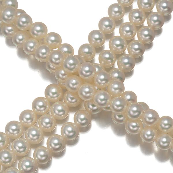 MIKIMOTO（ミキモト） ネックレス ベビーパール 真珠 3.5-4.0mm 3連