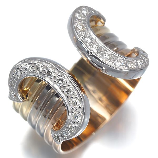 Cartier（カルティエ） リング ダイヤ 2C ドゥーブルC C2 スリーカラー