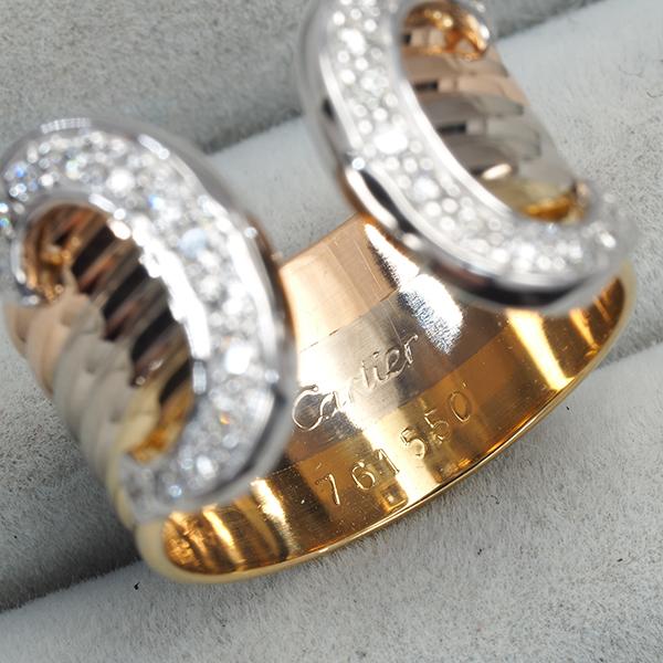 Cartier（カルティエ） リング ダイヤ 2C ドゥーブルC C2 スリーカラー