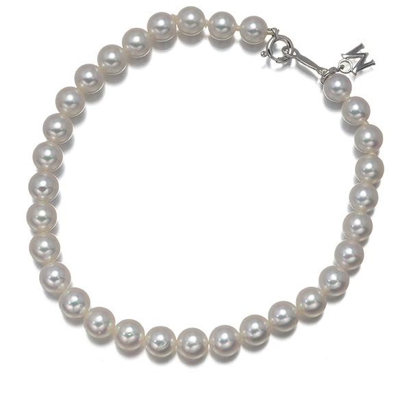 MIKIMOTO ミキモト ブレスレット 真珠 パール MIKIMOTO（ミキモト） ブレスレット パール 真珠 5.0-5.4mm K18WG BLJ