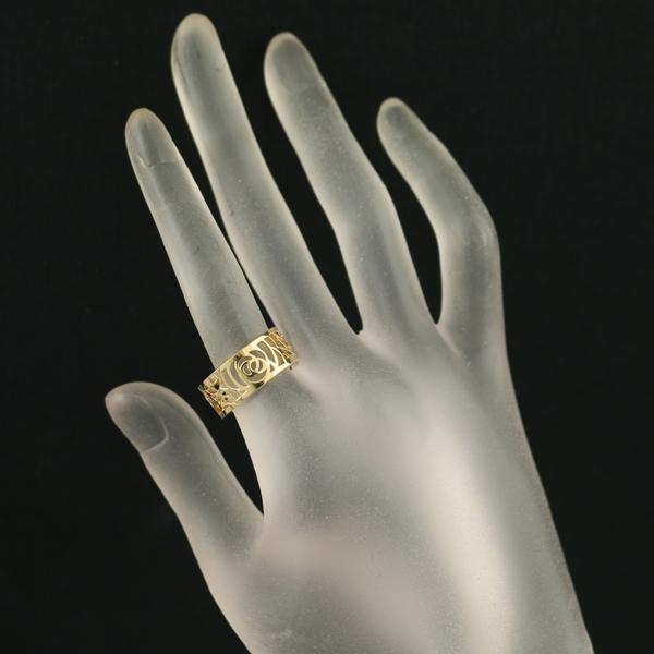 CHANEL（シャネル） リング カメリア ミディアム 53号 K18YG 指輪 BLJ