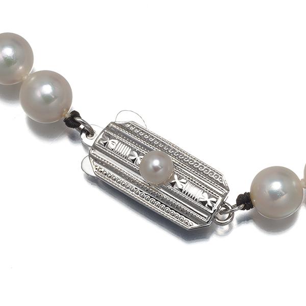 【本日SALE】MIKIMOTO ミキモト シルバー 真珠 デザイン ネックレス MIKIMOTO（ミキモト） ネックレス パール 真珠 6.0-6.4mm シルバー BLJ