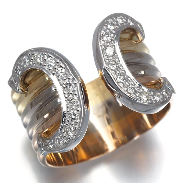 Cartier（カルティエ） リング ダイヤ 2C ドゥーブルC C2 スリーカラー