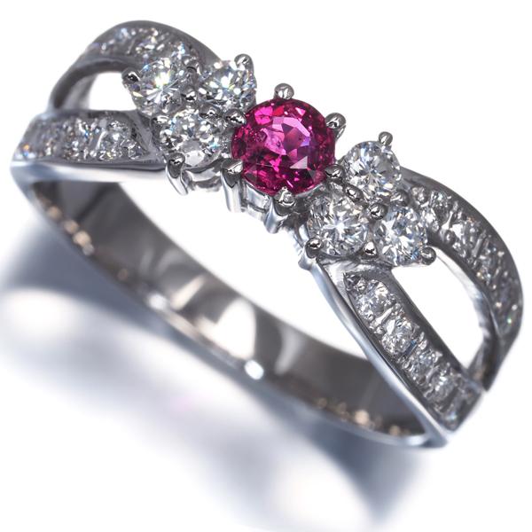 ルビー 0.33ct ダイヤ ダイヤモンド 0.62ct リング Pt900 指輪 GENJ 大幅値下げ品_5