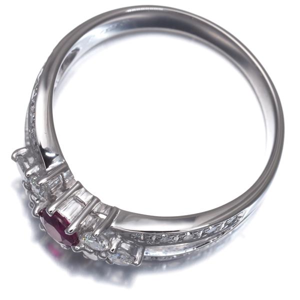 ルビー 0.33ct ダイヤ ダイヤモンド 0.62ct リング Pt900 指輪 GENJ 大幅値下げ品_3