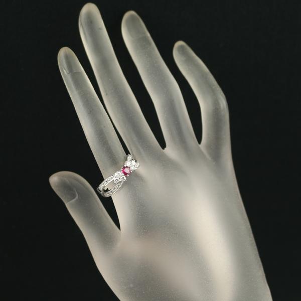 ルビー 0.33ct ダイヤ ダイヤモンド 0.62ct リング Pt900 指輪 GENJ 大幅値下げ品_4