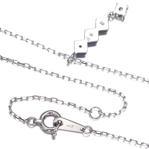 ダイヤ ダイヤモンド 0.11ct 4P ネックレス K18WG GENJ 大幅値下げ品_2