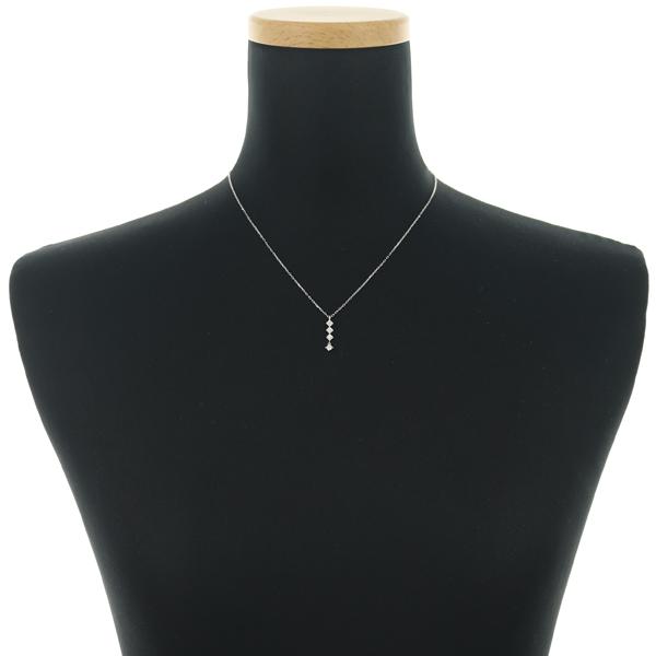 ダイヤ ダイヤモンド 0.11ct 4P ネックレス K18WG GENJ 大幅値下げ品_3