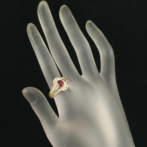 TASAKI（タサキ） リング ルビー 0.88ct ダイヤ 1.00ct 15.5号 K18YG 