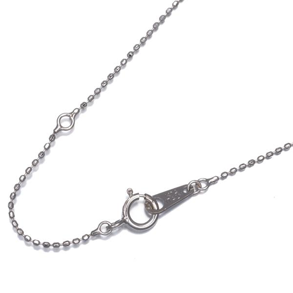 カットボール チェーンネックレス 40cm K14WG GENJ : グリーバー