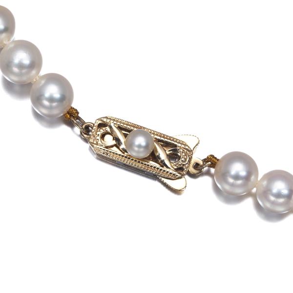 MIKIMOTO（ミキモト） ネックレス パール 真珠 6.5-7.0mm K14YG BLJ