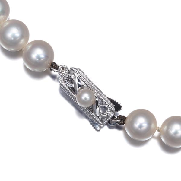 MIKIMOTO（ミキモト） ネックレス パール 真珠 7.5-7.8mm K14WG BLJ