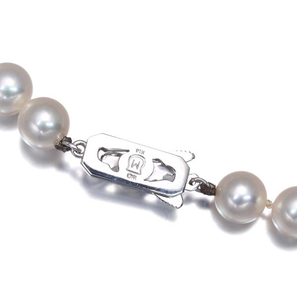 MIKIMOTO（ミキモト） ネックレス パール 真珠 7.5-7.8mm K14WG BLJ