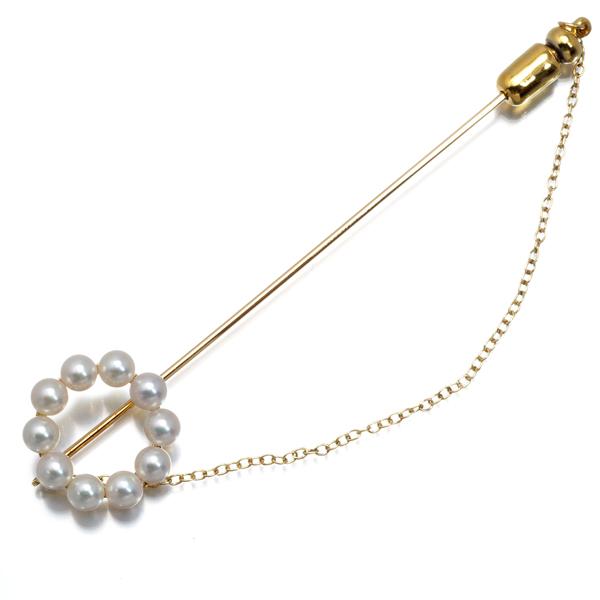 MIKIMOTO（ミキモト） ブローチ パール アコヤ真珠 4.5-4.9mm サークル