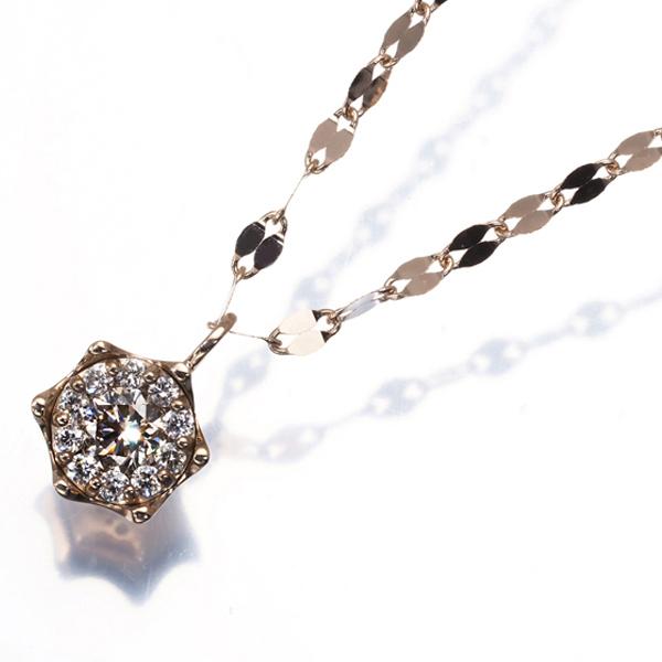 エステール ネックレス ダイヤ ダイヤモンド 0.31ct ロング K18PG BLJ 