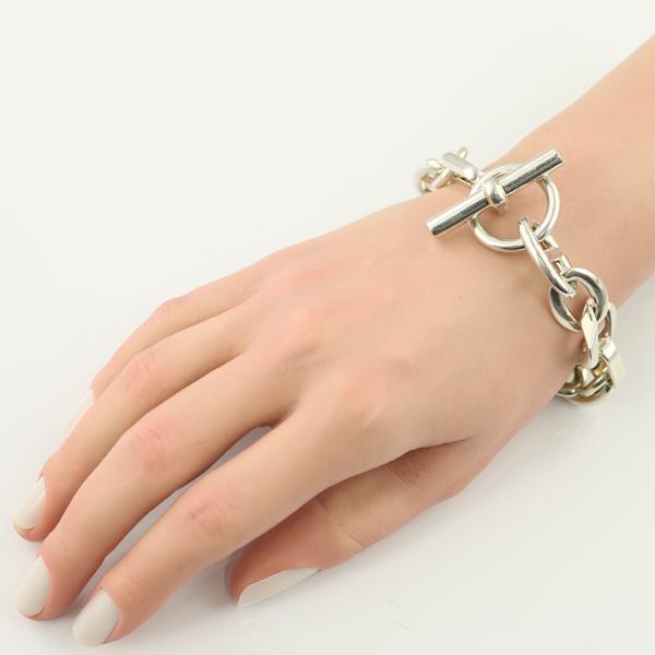 HERMES（エルメス） ブレスレット アレアPM 15コマ シルバー 925 箱BLJ