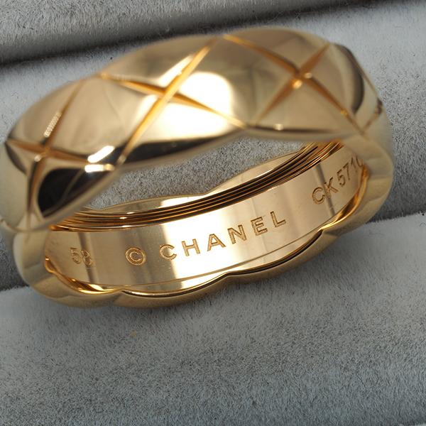 美品ココ クラッシュ リング 58 CHANEL（シャネル） リング ココクラッシュ ミディアム 58号 K18YG