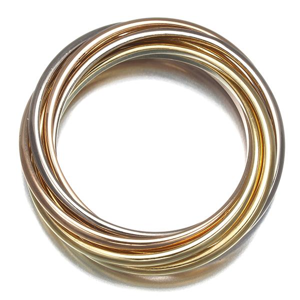 Cartier（カルティエ） トリニティリング スリーカラー XS 7連 57号
