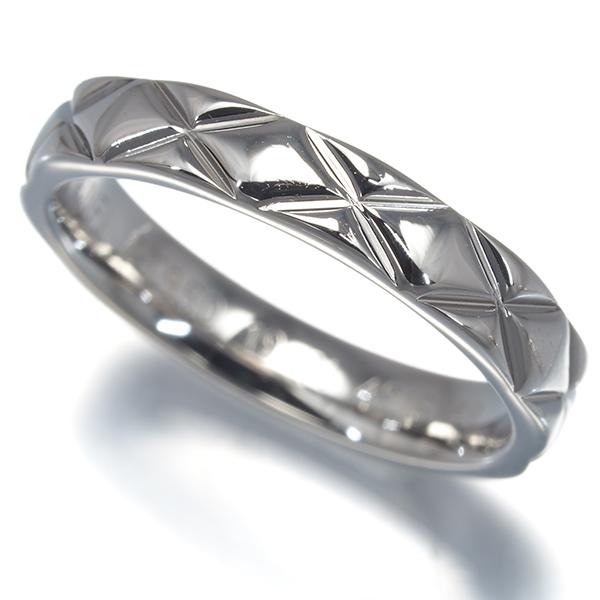 CHANEL（シャネル） リング マトラッセ ミディアム 49号 Pt950 指輪