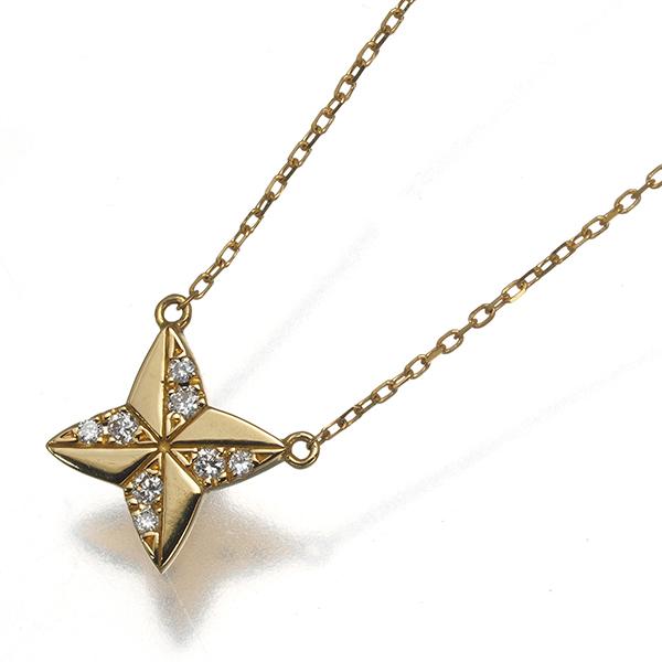 K18 アーカー AHKAH ダイヤモンドネックレス AHKAH アーカー K18 18金イエローゴールド ダイヤモンド D0.13ct