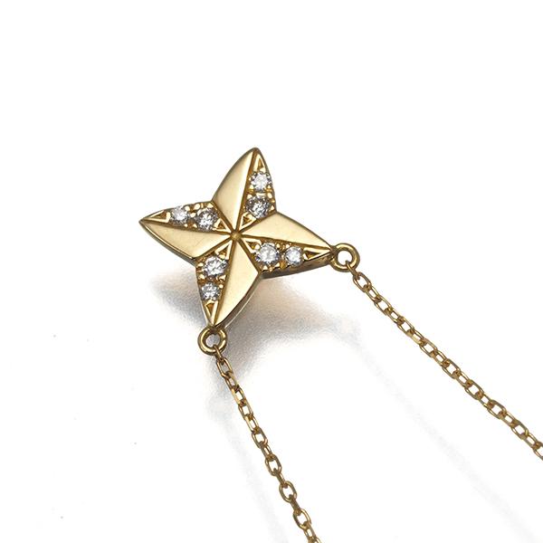 AHKAH（アーカー）K18 ダイヤモンド ネックレス AHKAH アーカー K18 18金イエローゴールド ダイヤモンド D0.13ct