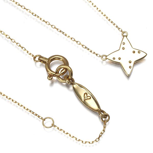 アーカー k18 YG ネックレス ダイヤモンド AHKAH】k18YG ダイヤモンド ネックレス