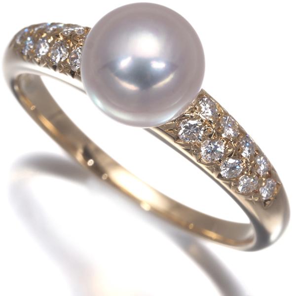 TASAKI（タサキ） リング パール 真珠 8.0mm ダイヤ ダイヤモンド 0.25