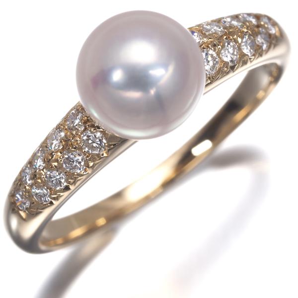 TASAKI（タサキ） リング パール 真珠 8.0mm ダイヤ ダイヤモンド 0.25