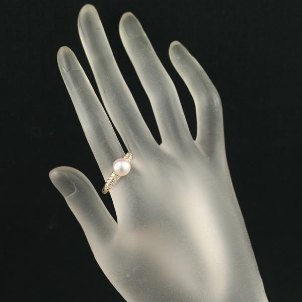 TASAKI（タサキ） リング パール 真珠 8.0mm ダイヤ ダイヤモンド 0.25