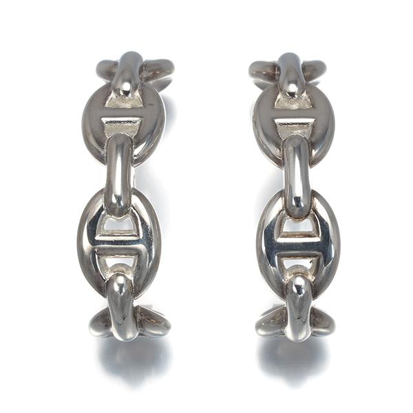 HERMES（エルメス） ピアス シェーヌダンクル アンシェネ シルバー 925