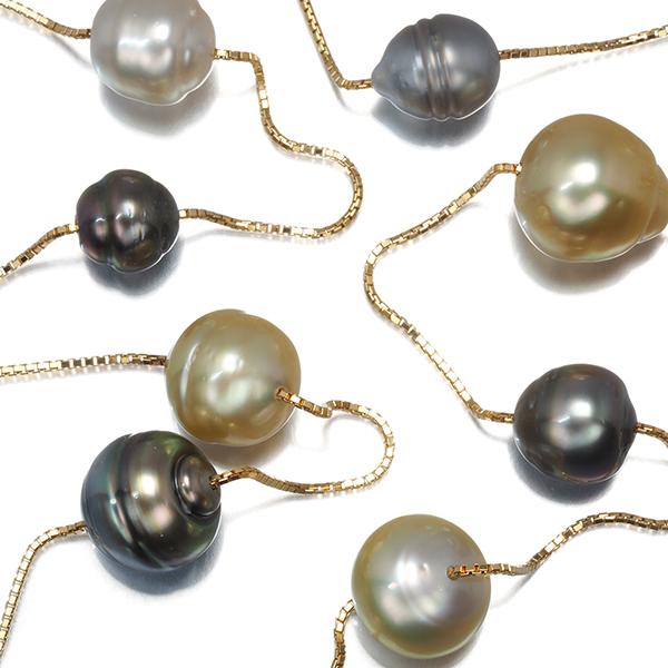 TASAKI（タサキ） ネックレス ゴールデンパール 真珠 8.8-12.5mm