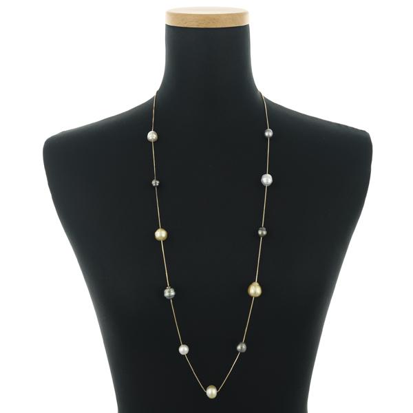 TASAKI（タサキ） ネックレス ゴールデンパール 真珠 8.8-12.5mm
