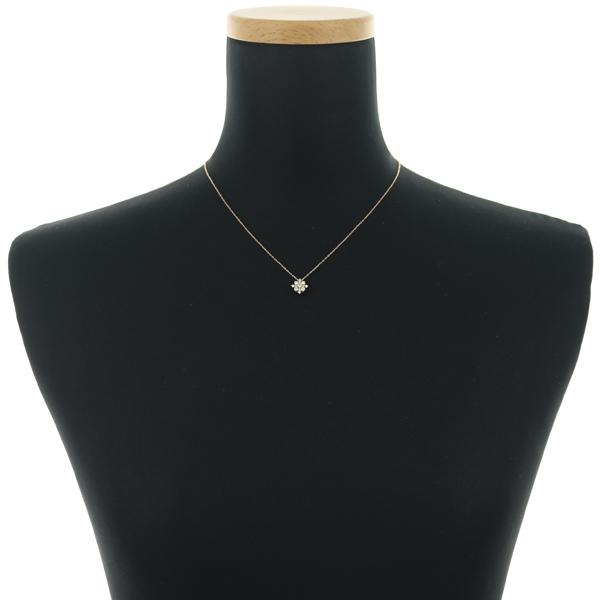 ダイヤモンド0.32ct ネックレストップＫ18ダイヤ ダイヤ ダイヤモンド 0.32ct フラワー ネックレス K18PG GENJ