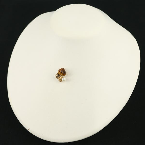 MIKIMOTO（ミキモト） ブローチ兼ペンダントトップ タイガーアイ