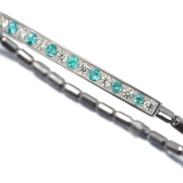 パライバトルマリン 0.26ct ダイヤ ダイヤモンド 0.22ct フリーサイズ 