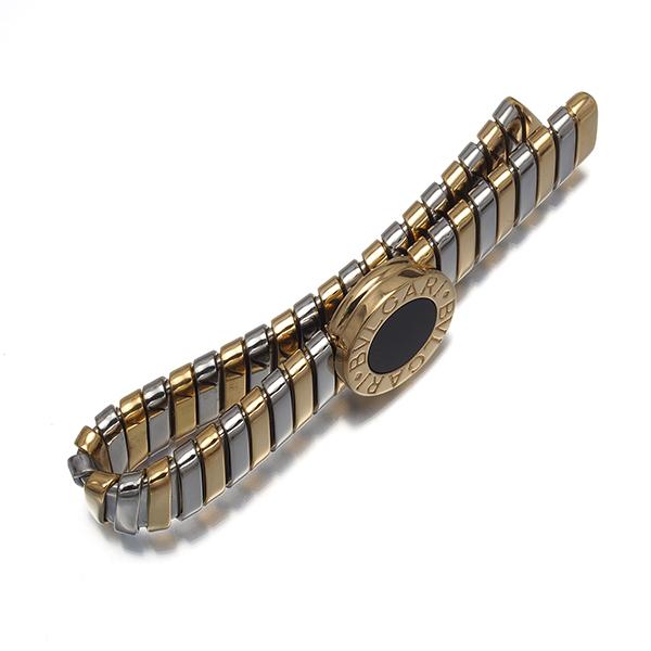 BVLGARI（ブルガリ） ネクタイピン オニキス トゥボガス K18YG/SS BLJ