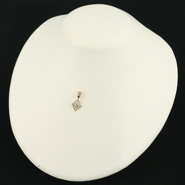 agete（アガット） ペンダントトップ シェル ダイヤ ダイヤモンド 0.01