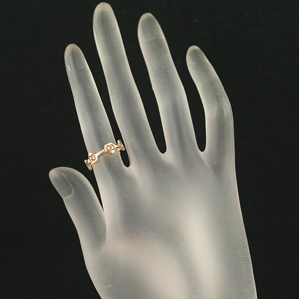 GUCCI（グッチ） リング アイコン ハート ステーション 9号 K18PG 指輪